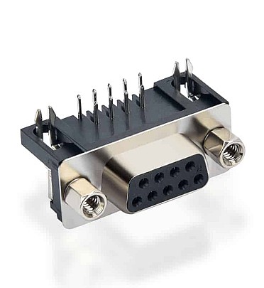 D-Sub 9Pin Connector FeMale Right Angle (DB9) Solder Type