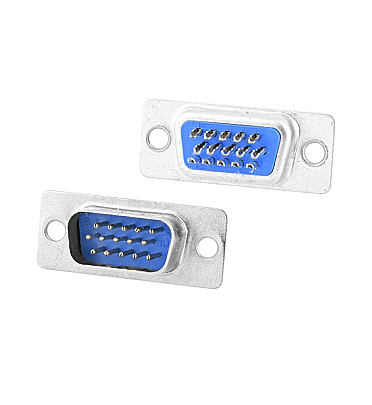 D-Sub 15Pin - 3 Raw VGA Connector Male (DB15) Solder Type