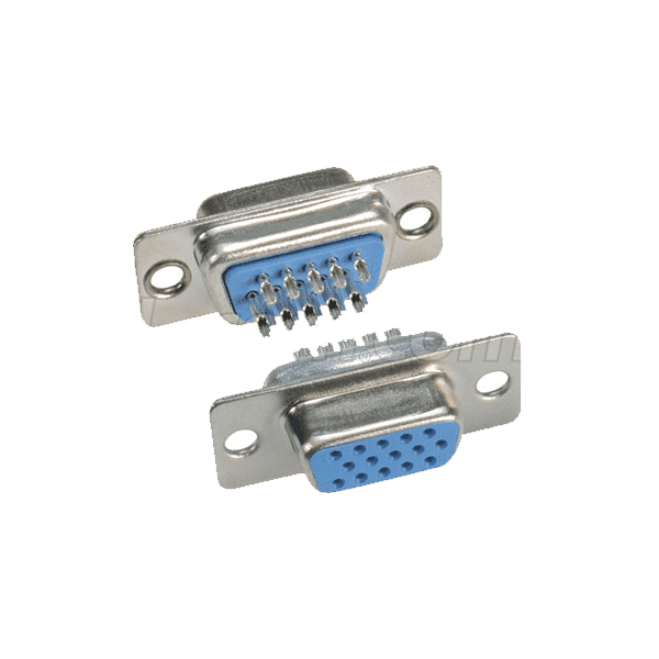 D-Sub 15Pin - 3 Raw VGA Connector FeMale (DB15) Solder Type