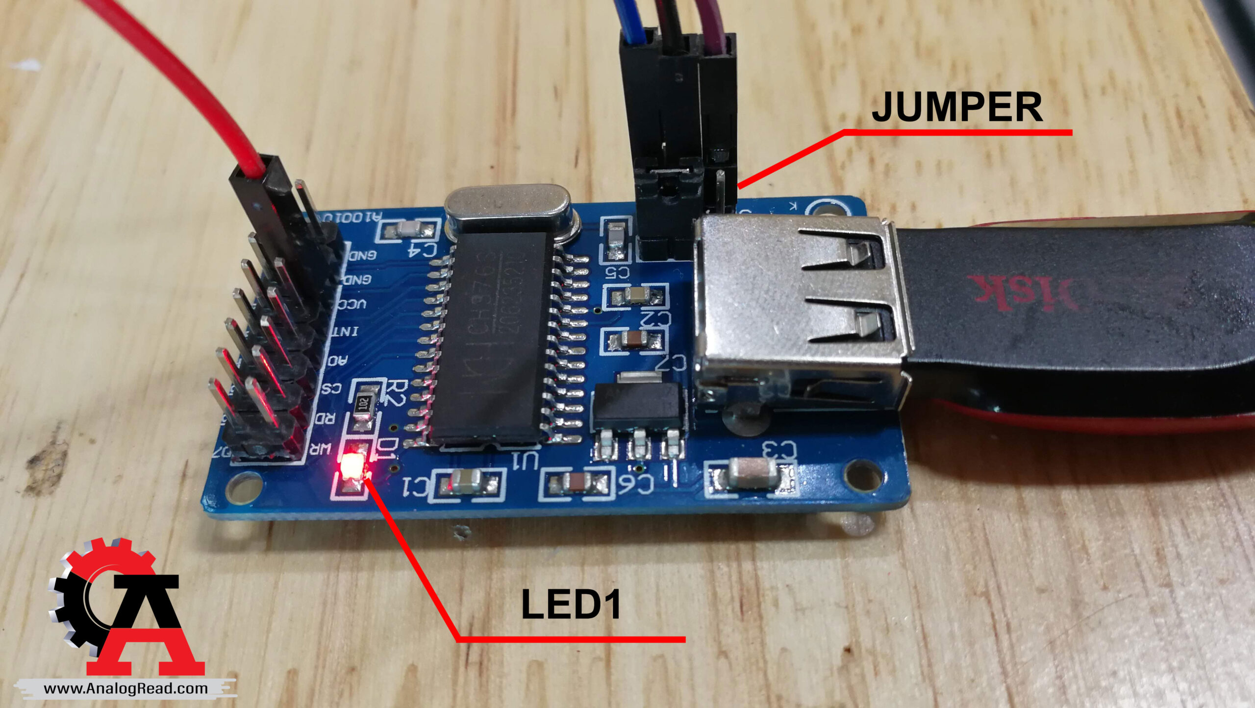 CH375S USB Disk Read/Write Module SPI host interface 6MHz Precise For Arduino