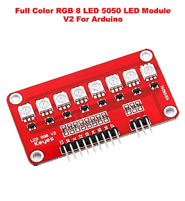 RGB LED lighting module - 5 x 5050 LEDs - Light color can be controlled via Arduino