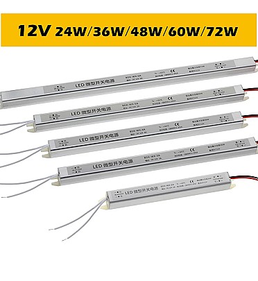 Slim LED Power Supply 220VAC to 12VDC (2A - 24W)