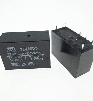 Relay 8pin (24VDC - 5A) Tianbo TRA3 L-24VDC-S-2Z