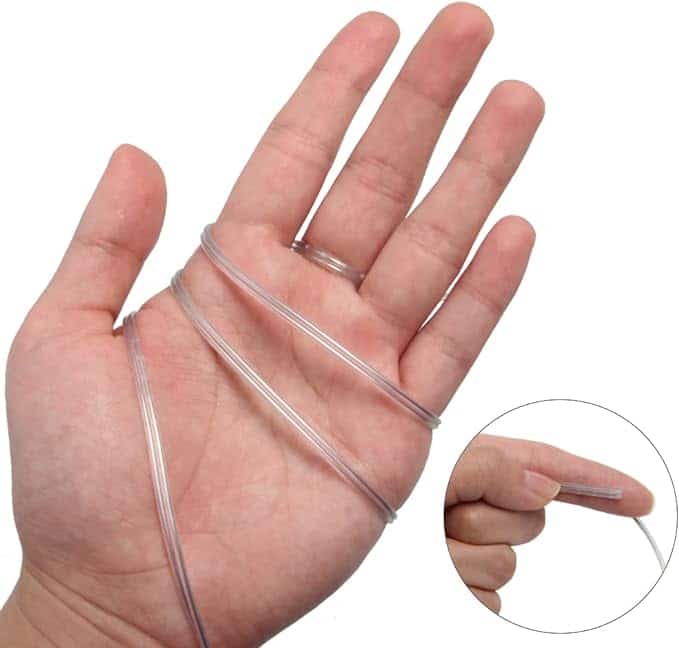 Electrical Transparent Flexible Cable Wire (2x0.2mm) - 1Meter For Neon Led