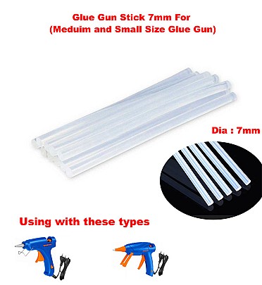Glue Gun Stick 7mm For (Meduim and Small Size Glue Gun) 1Pcs