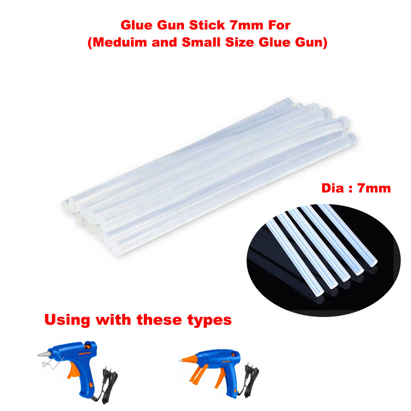 Glue Gun Stick 7mm For (Meduim and Small Size Glue Gun) 1Pcs