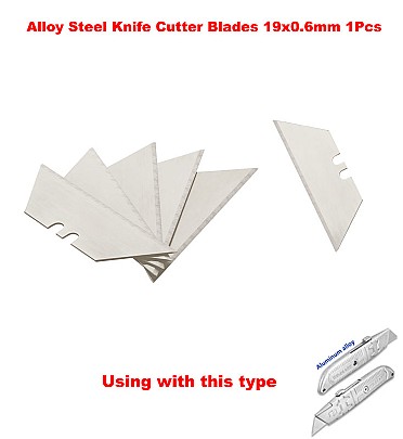 Alloy Steel Knife Cutter Blades 19x0.6mm 1Pcs