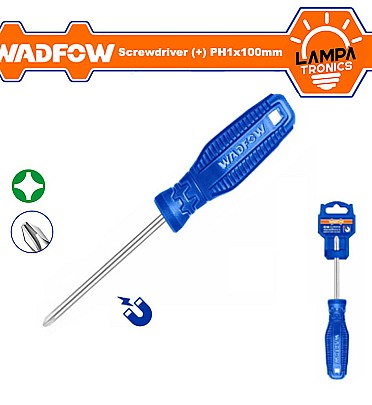 Screwdriver (+) (PH1x100mm) Plastic Hand WADFOW - WSD4214