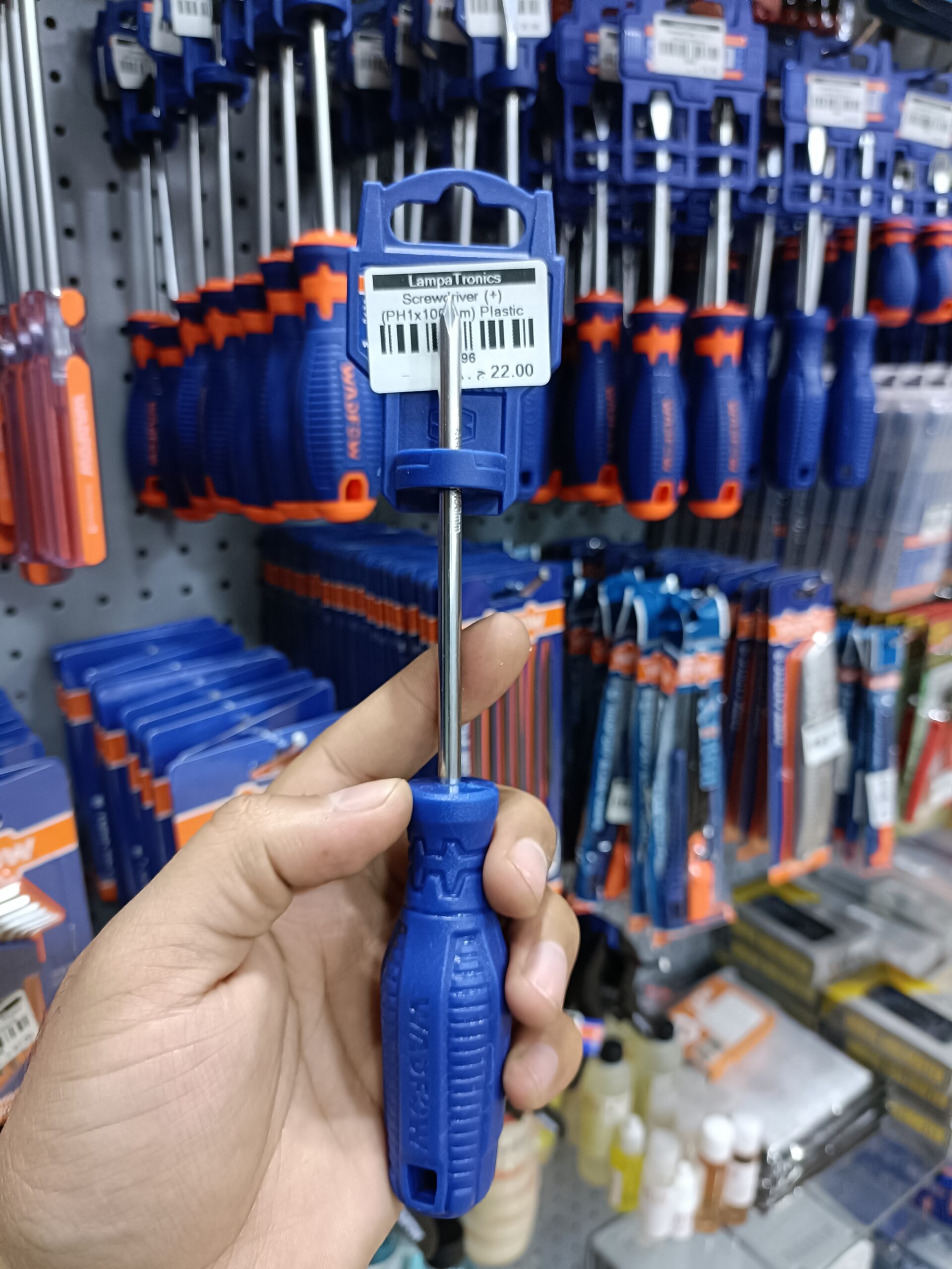 Screwdriver (+) (PH1x100mm) Plastic Hand WADFOW - WSD4214