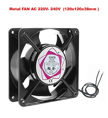 Metal FAN AC 220V- 240V  (120x120x38mm ) SNUON-DP200A