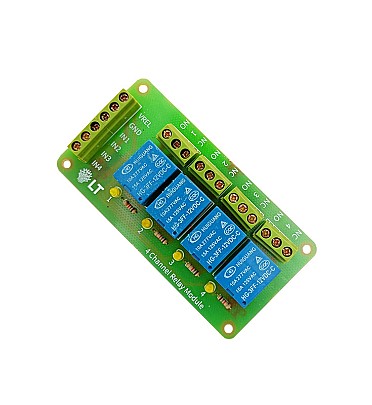 Relay Module (12V-10A) 4-Channel (Active High)
