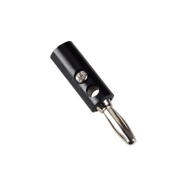 Banana Plug 4mm - Male - Black Color