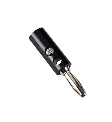 Banana Plug 4mm - Male - Black Color
