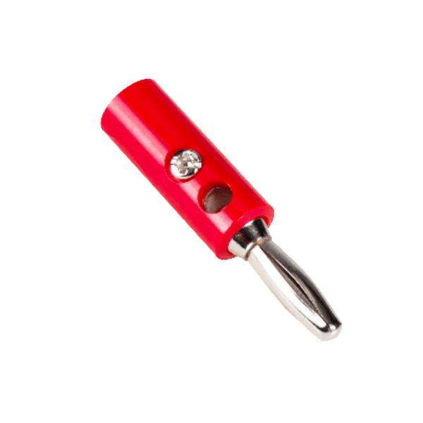 Banana Plug 4mm - Male - Red Color