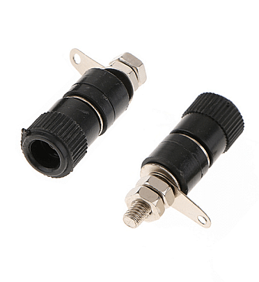 Banana Plug 4mm - Female - BLACK Color
