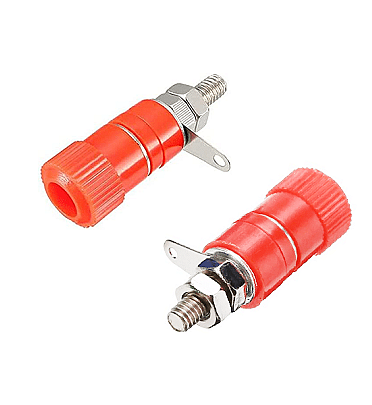 Banana Plug 4mm - Female - Red Color