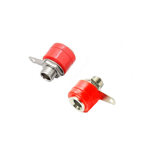 Banana Plug Short 4mm - Female - Red Color