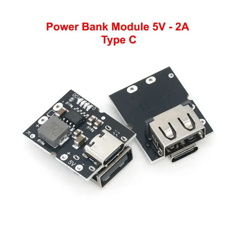 Power Bank Module Type-C USB (5V-2A) Step Up Boost Converter with USB Charger