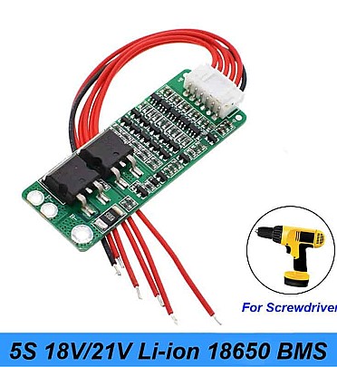BMS 5S (21V - 15A) Lithium Battery Protection Board