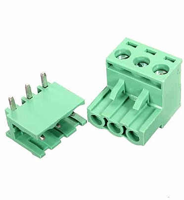 Terminal Block 3Pin Pluggable (Right Angle)