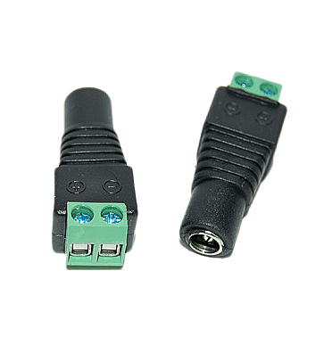 Screw Terminal Block To FeMale DC Power Adapter – 2.1mm Plug