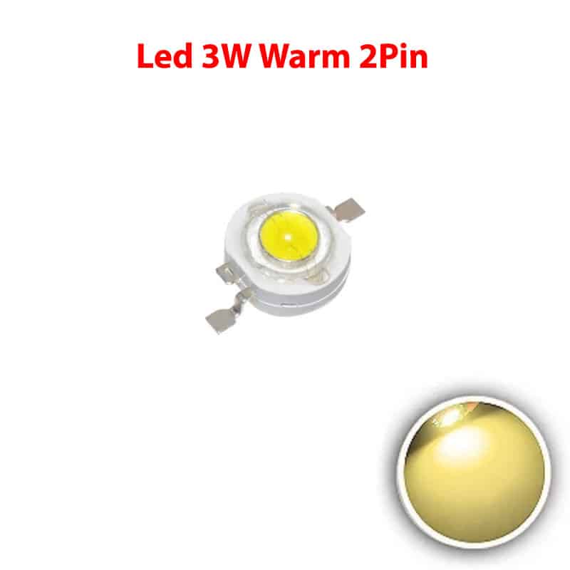 Led SMD 3W Warm - 2Pin