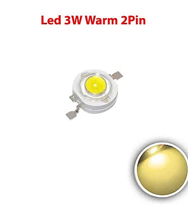 Led SMD 3W Warm - 2Pin