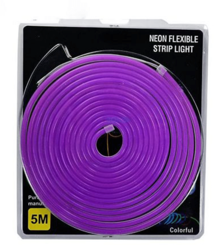 Neon Flexible LED Strip Light 5M (Purple) 12VDC