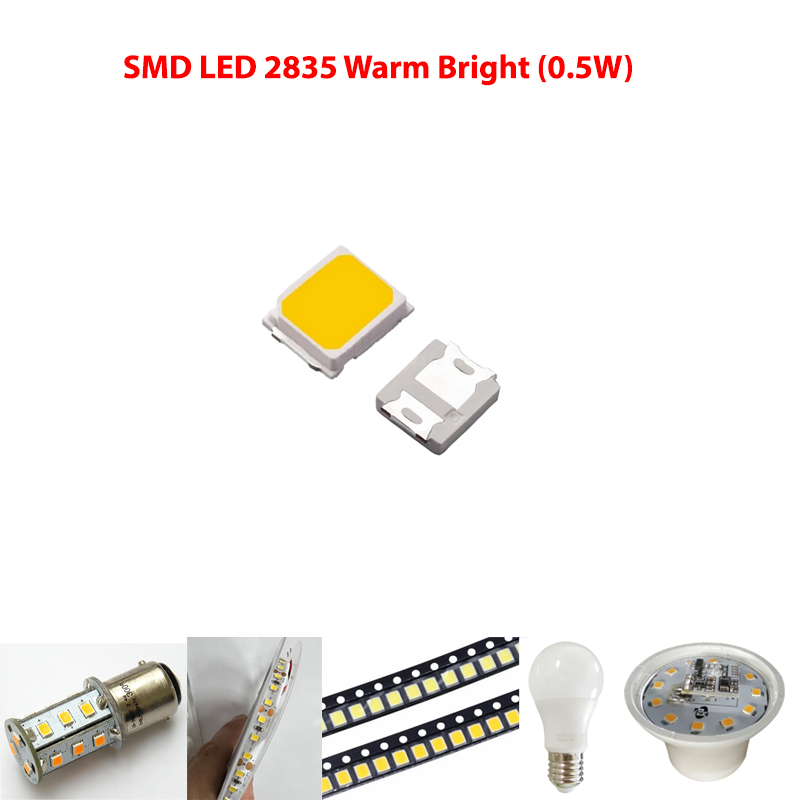 SMD LED 2835 Warm Bright (0.5W)