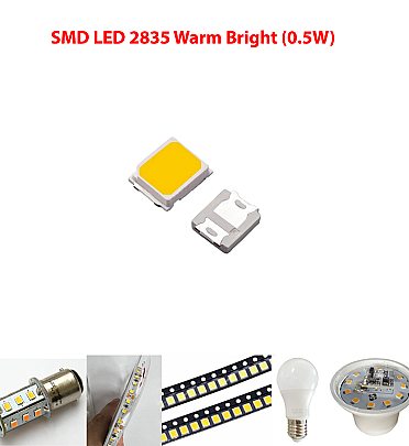 SMD LED 2835 Warm Bright (0.5W)