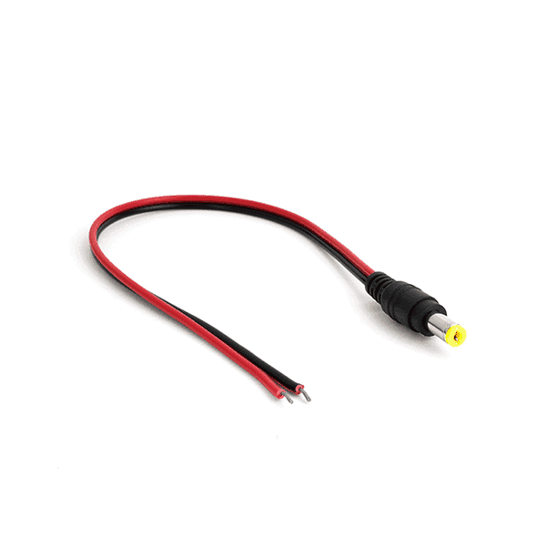 Male DC jack Connector with 20cm wire