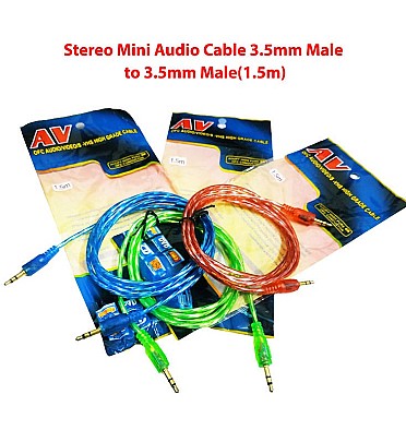 Stereo Mini Audio Cable 3.5mm Male to 3.5mm Male(1.5m)