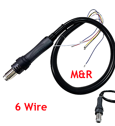 HOT AIR Gun Handle 6 Wire For M&R Soldering Stations (Spare Part)