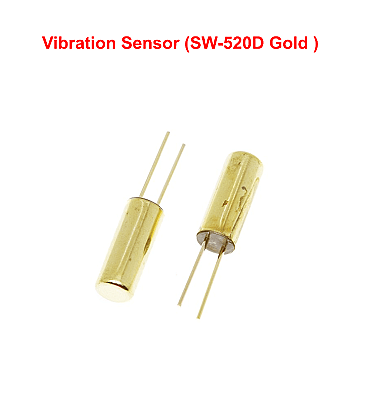 Vibration Sensor Metal Ball Tilt Switch (SW-520D Gold )
