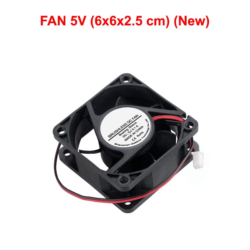 FAN 5V (6x6x2.5 cm) With Jst 2pin (New)