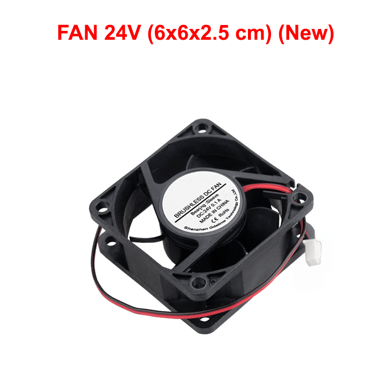 FAN 24V (6x6x2.5 cm) With Jst 2pin (New)