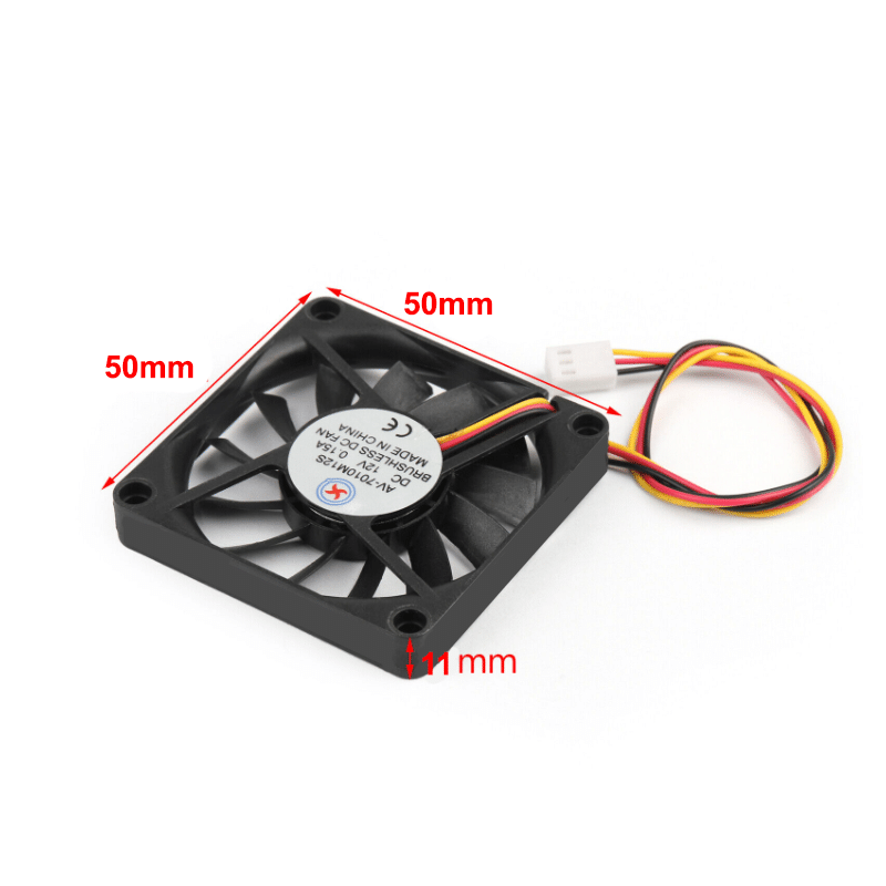 FAN 12V (5x5x1.1cm) 3pin (New)