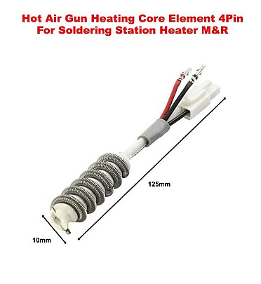 Hot Air Gun Heating Core Element 4Pin For Soldering Station Heater M&R