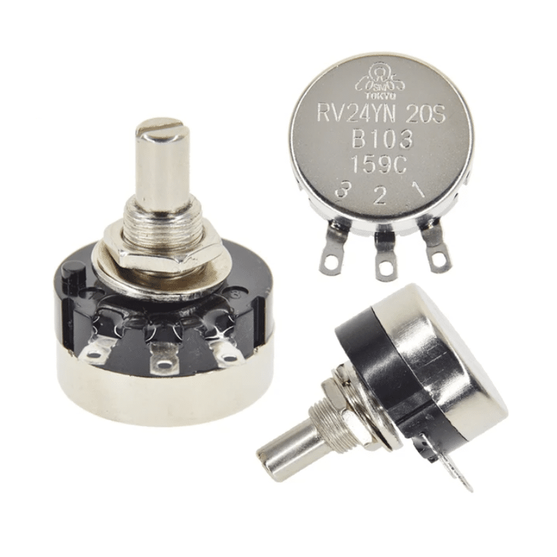 Rotary Taper Potentiometer POT (10K Ohm) (RV24YN20SB103)