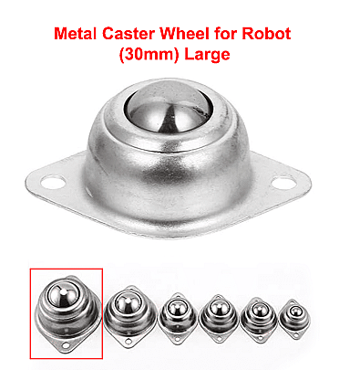 Metal Caster Wheel for Robot (30mm) Large
