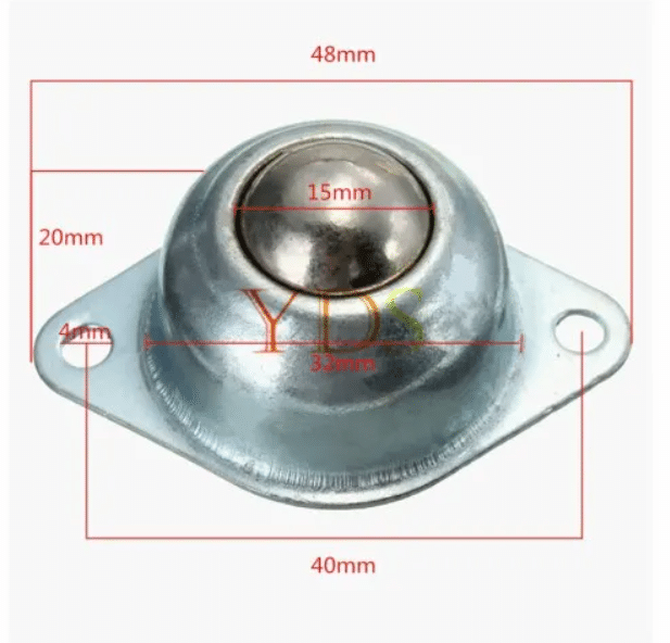 Metal Caster Wheel for Robot (20mm)