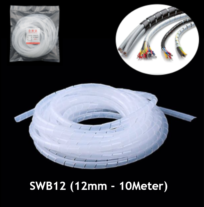 Spiral Wrapping Band 12mm/10meter Roll (SWB12)