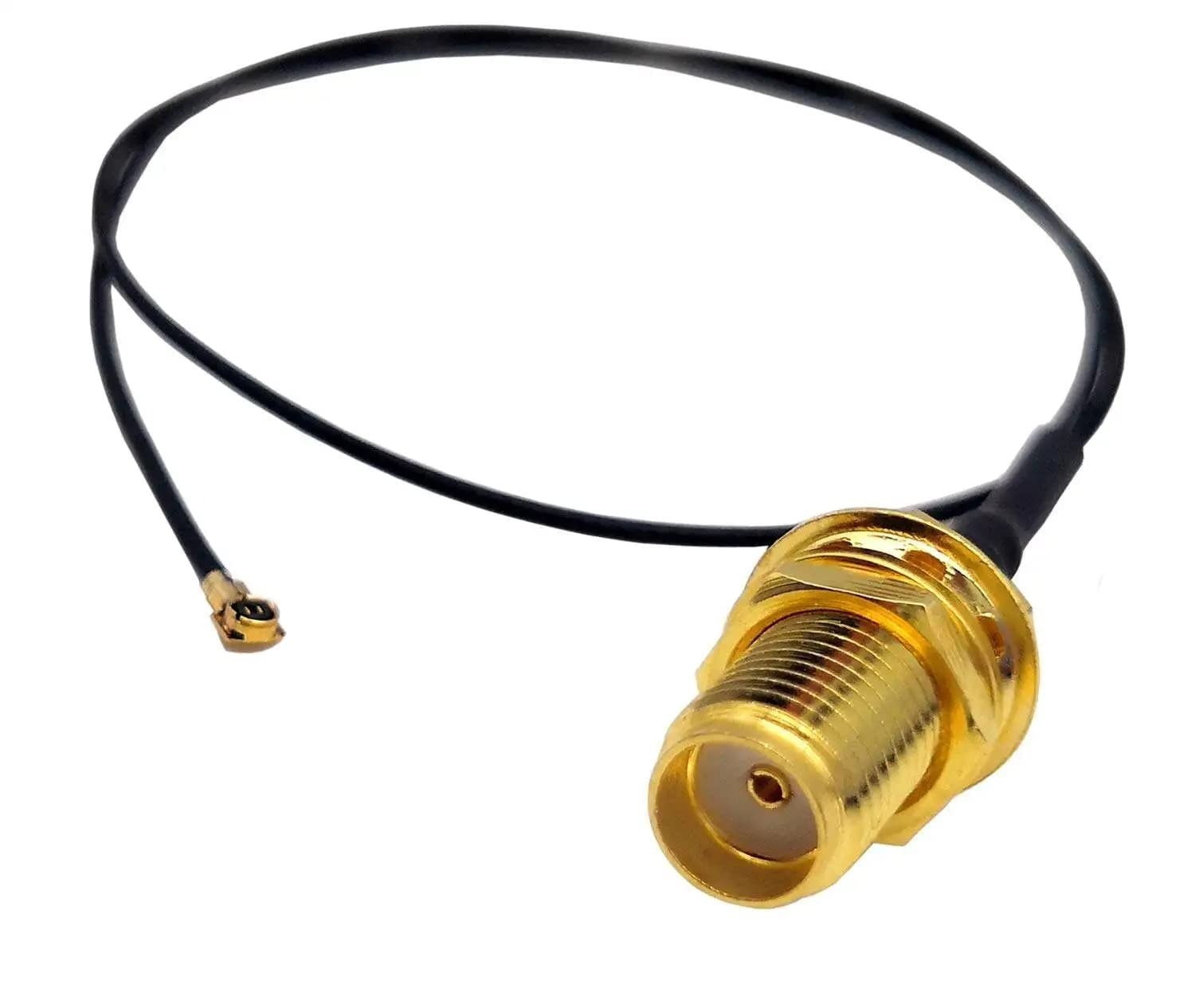 SMA Bulkhead Jack FeMale to IPX1 Coaxial Extension Cable Female 15cm