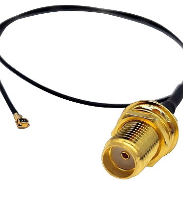 SMA Bulkhead Jack FeMale to IPX1 Coaxial Extension Cable Female 15cm