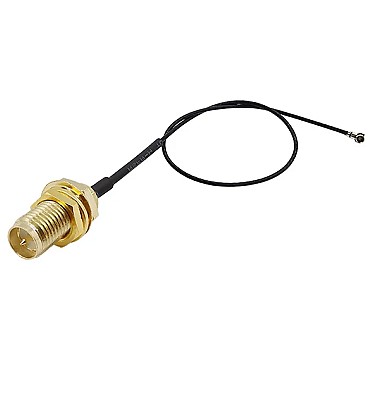 SMA Bulkhead Jack Male to IPX1 Coaxial Extension Cable Female 15cm