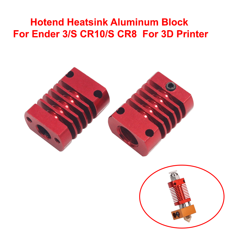 Hotend Heatsink Aluminum Block For Ender3/S CR10/S CR8 For 3D Printer