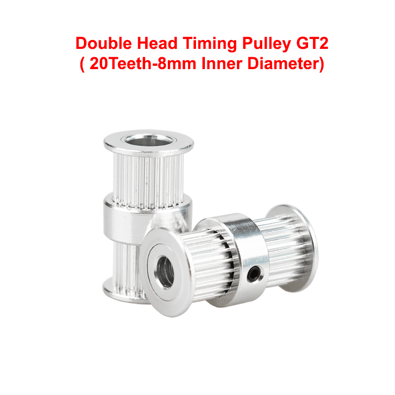 Double Head Timing Pulley GT2 ( 20Teeth-8mm Inner Diameter)