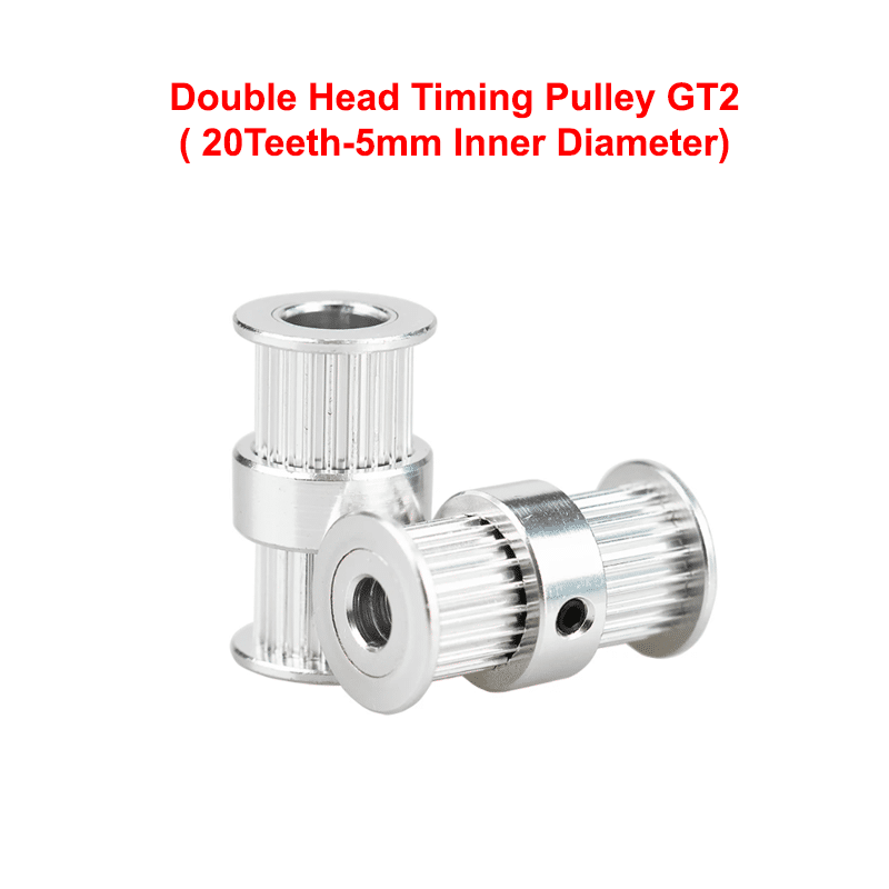 Double Head Timing Pulley GT2 ( 20Teeth-5mm Inner Diameter)