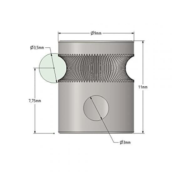 MK8 Drive Gear For 1.75mm & 3mm Filament (Shaft 5mm) 3D Printer