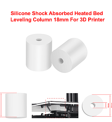 Silicone Shock Absorbed Heated Bed Leveling Column 18mm For 3D Printer